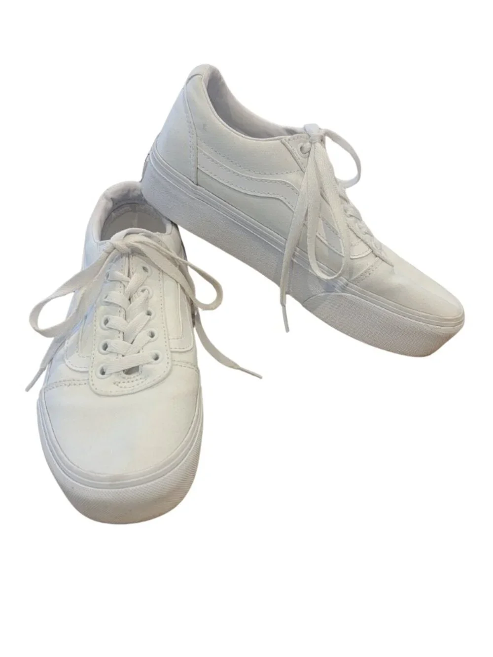 Vans Old Skool Stackform sneakers in True White, MSRP $85